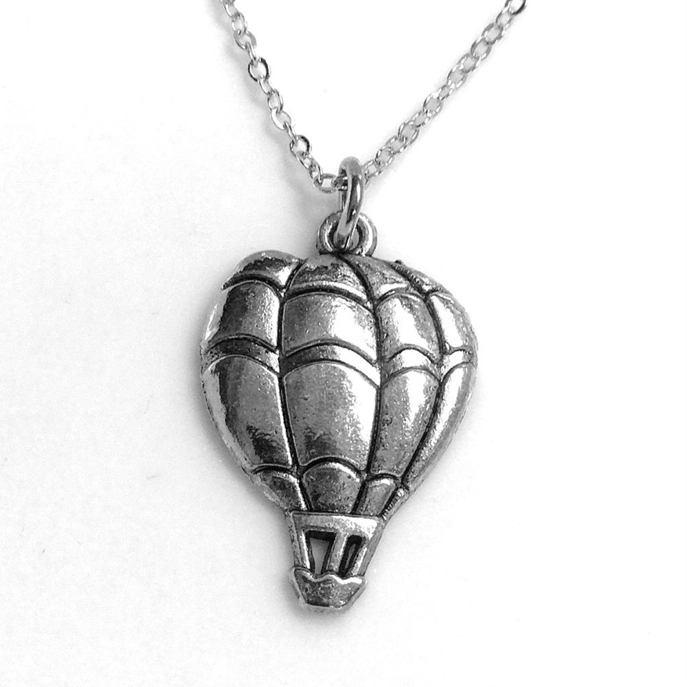 Miniature Hot Air Balloon Charm Necklace